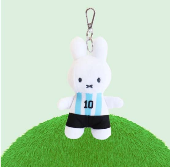 Melanie Soccer Plush Bag Charm, Navy Jersey