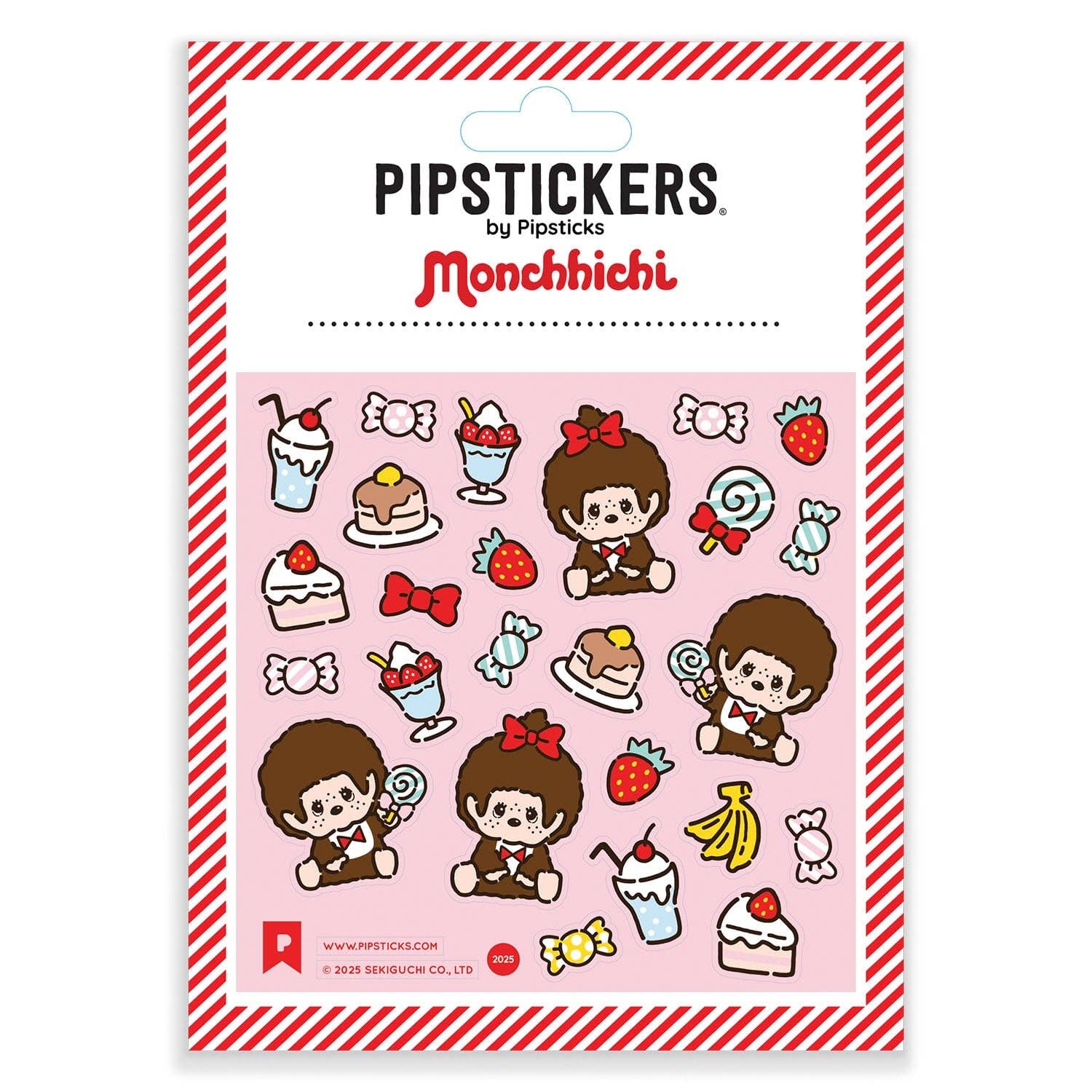 Monchhichi & Sweets Sticker Sheet