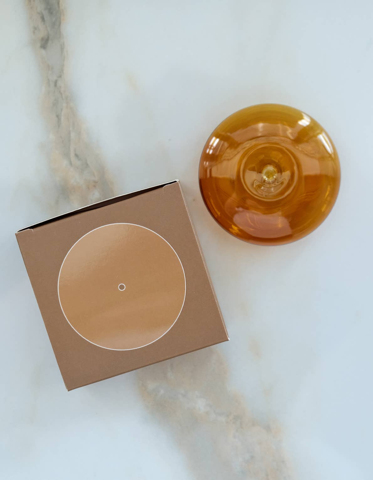 Bubble Incense Holder, Jade Milk Glass