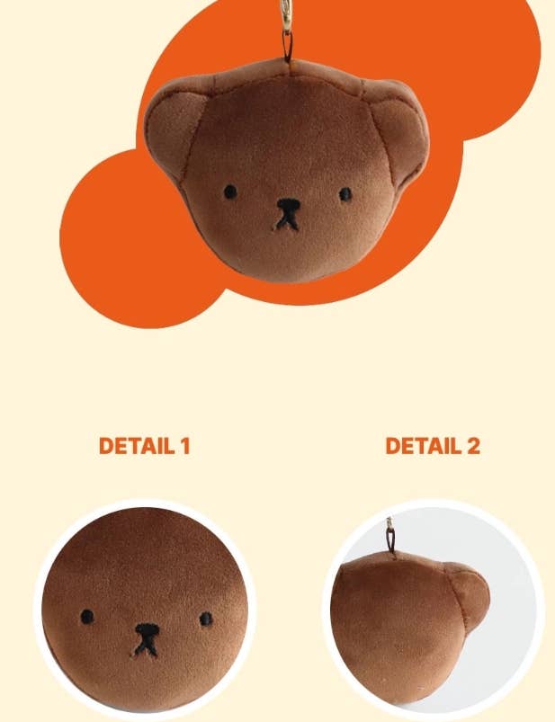 Boris Face Plush Keychain