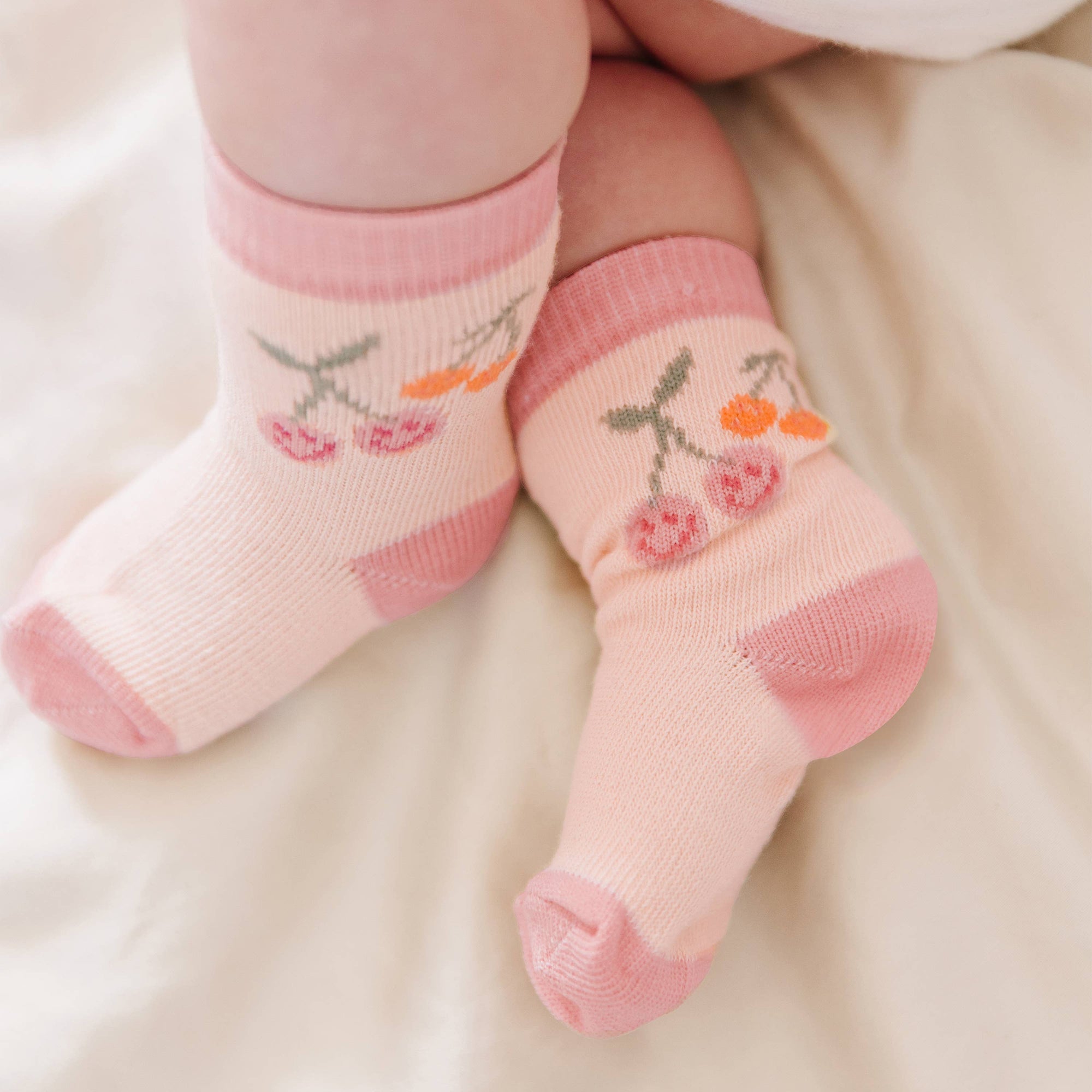 Cherry Cute Baby Socks, Set of 3