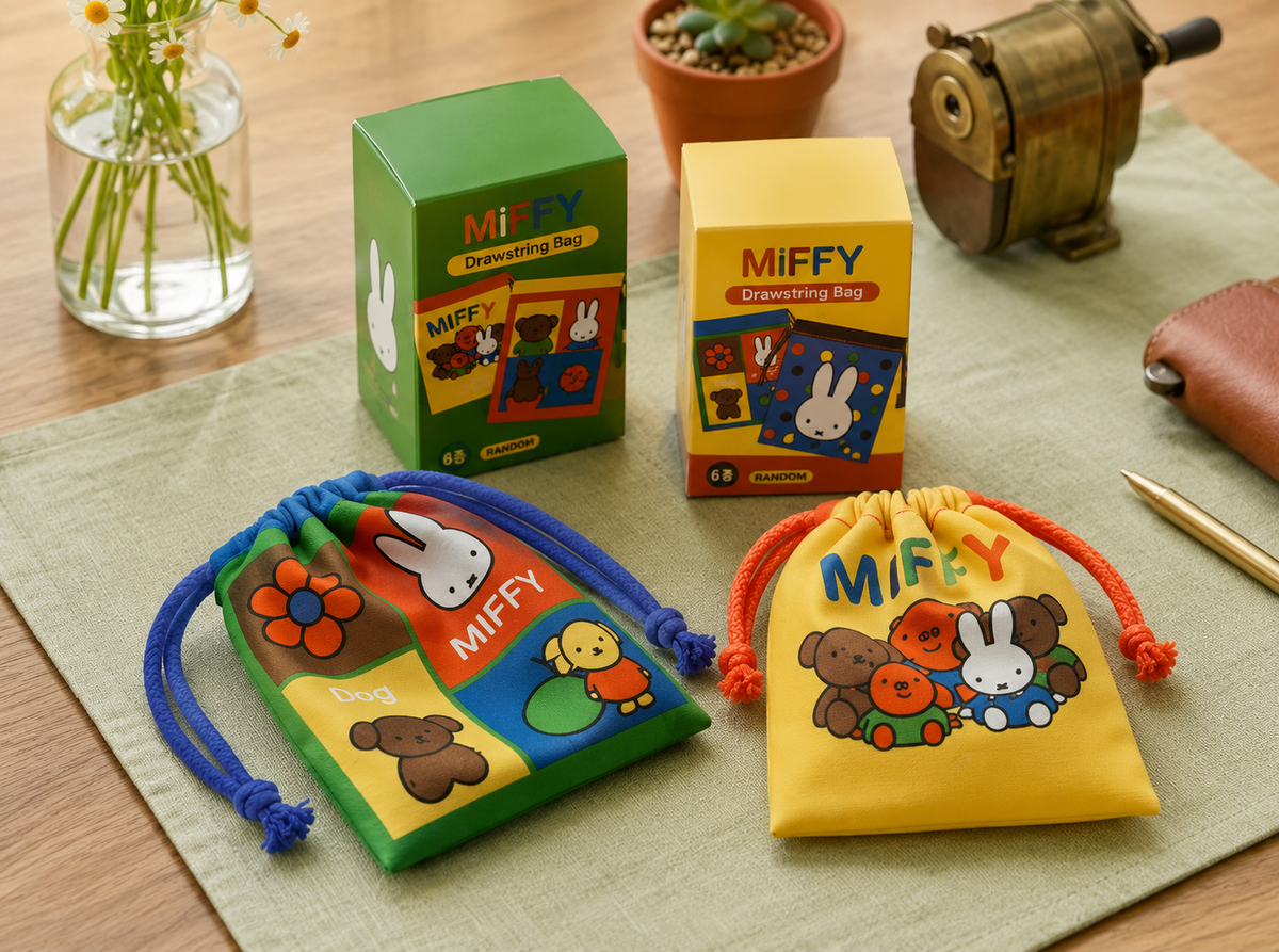 Miffy Mini Drawstring Pouch Keychain Blind Box