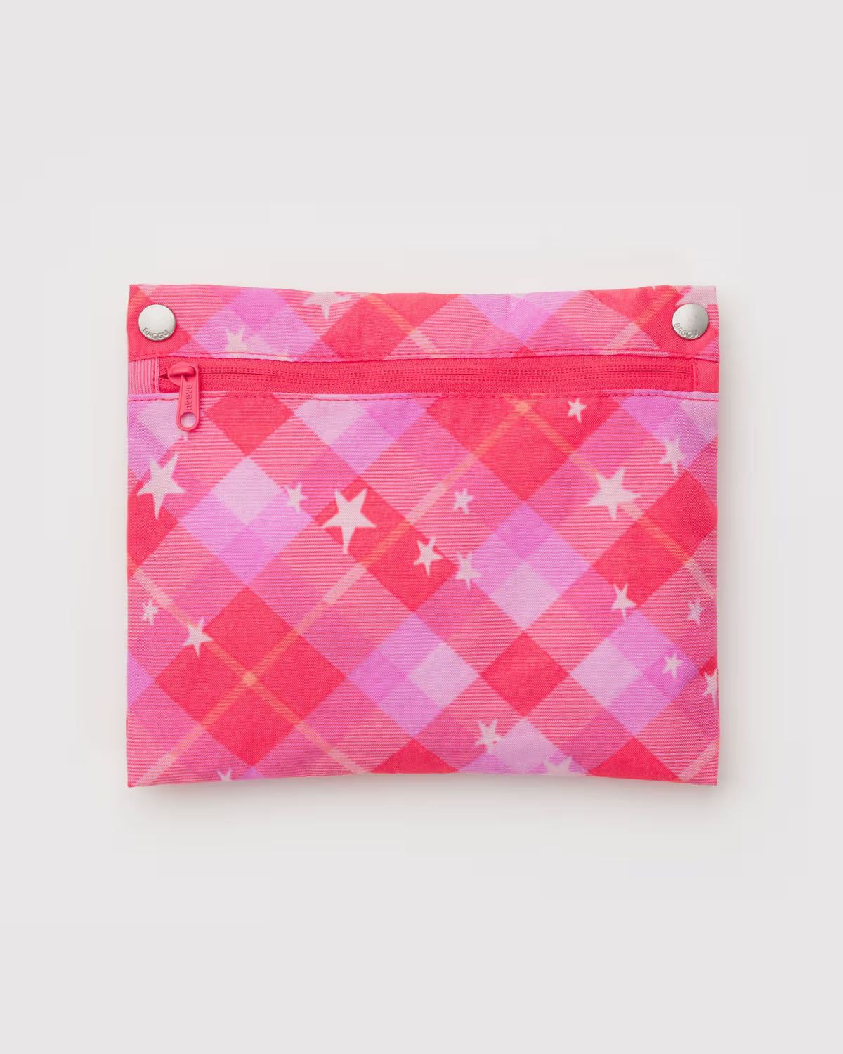 Cloud Bag, Pink Star Plaid