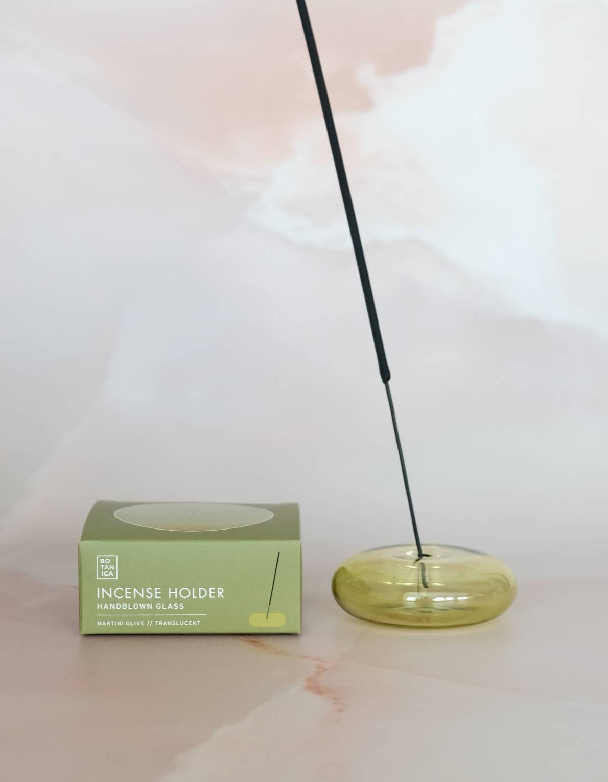 Bubble Incense Holder, Martini Olive