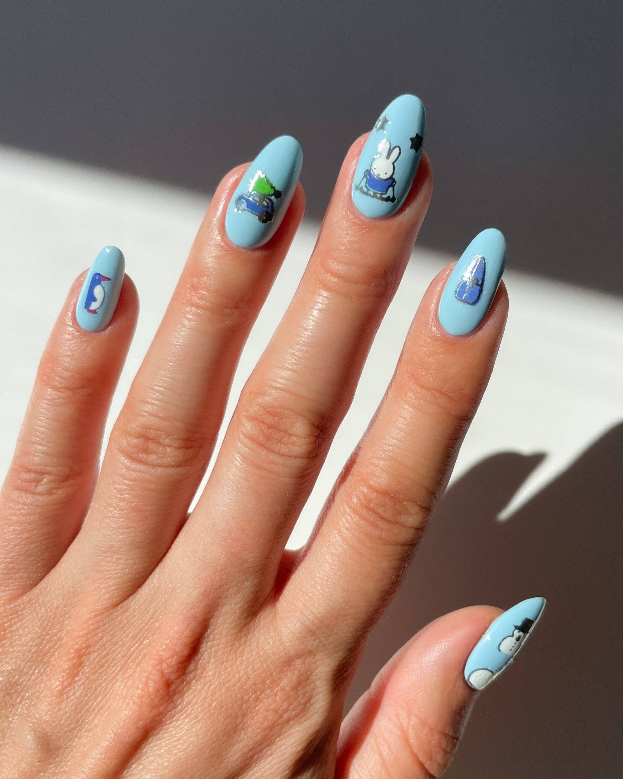 Nail Art Sticker, Miffy in the Snow