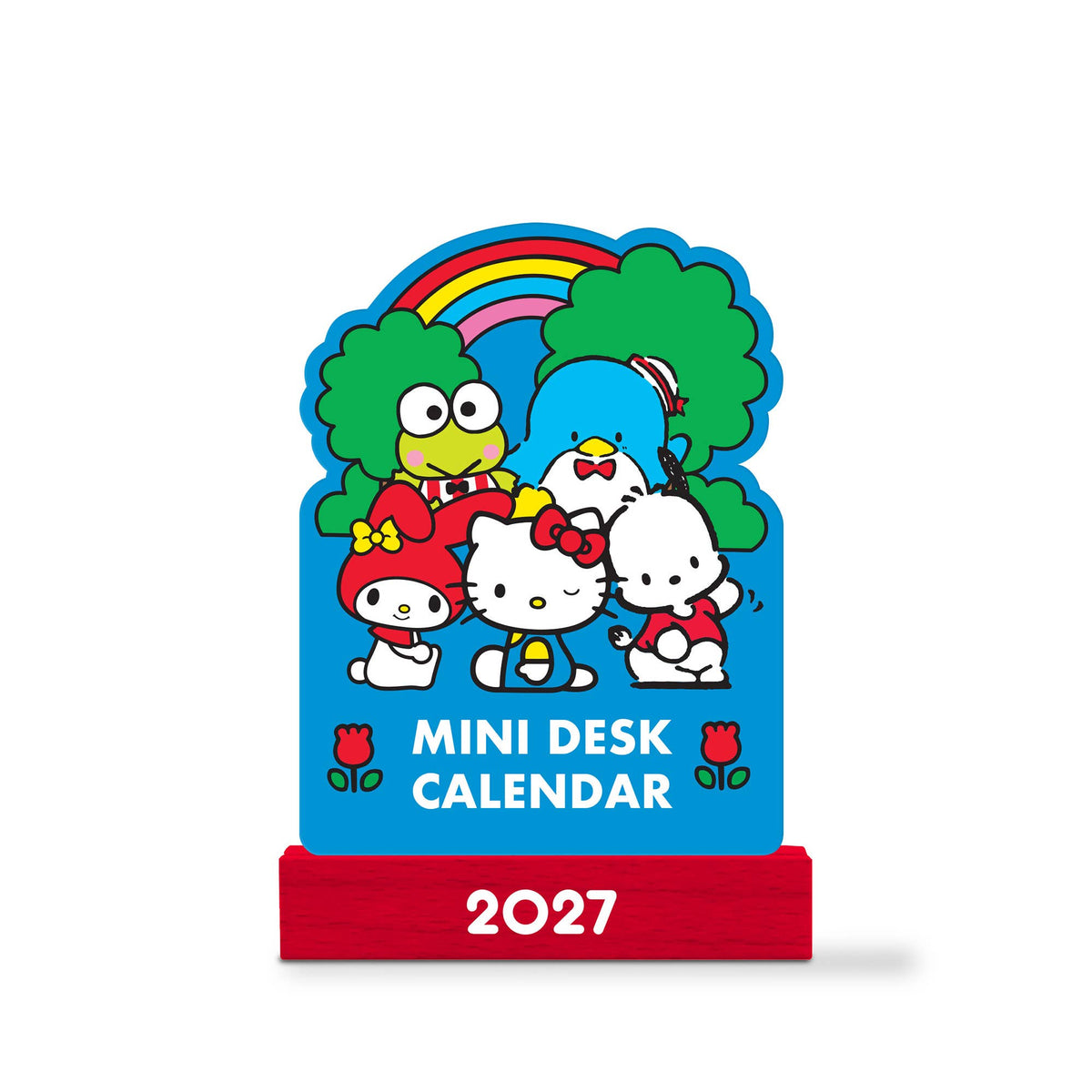 2027 Hello Kitty® and Friends Retro Mini Desk Calendar with Wood Stand