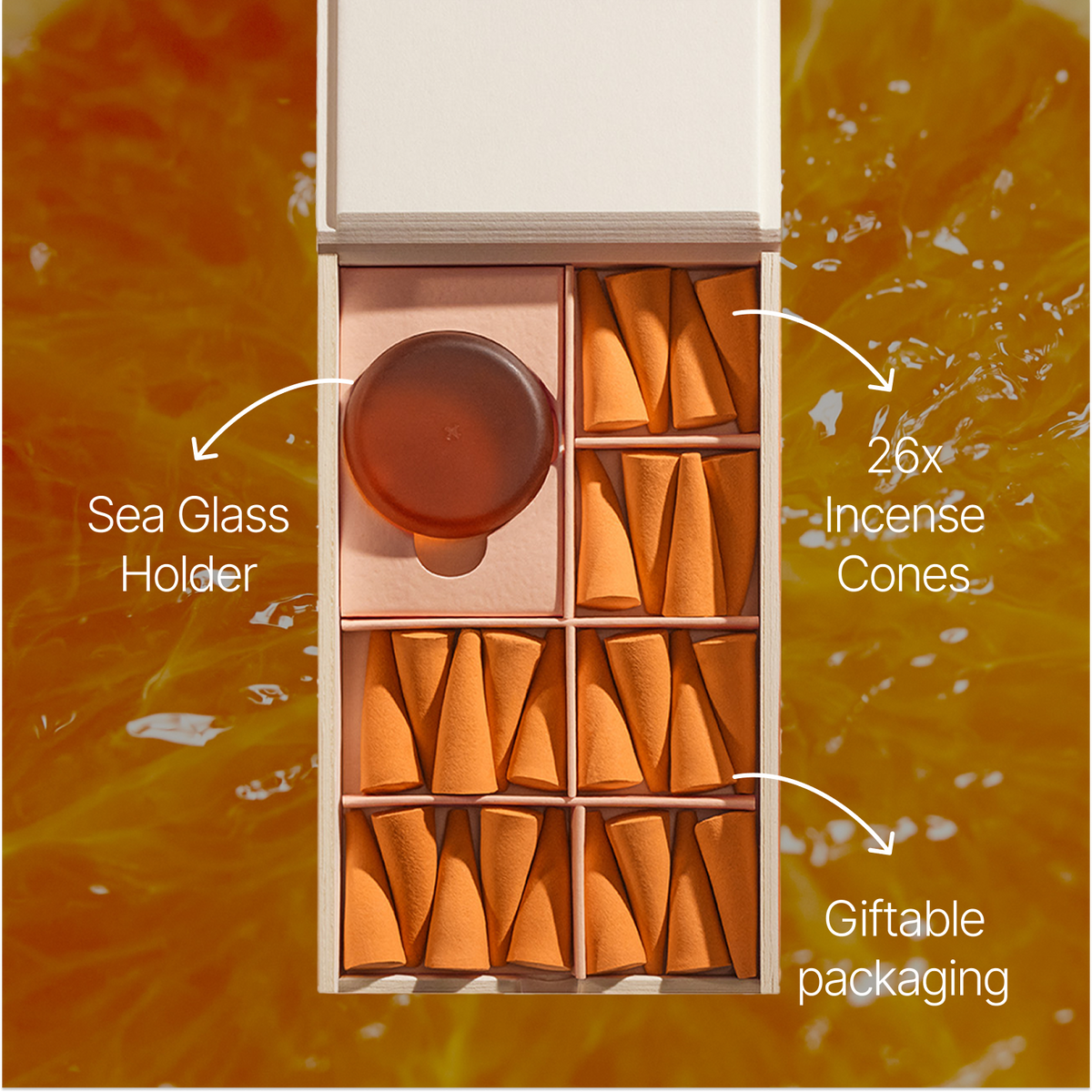 Orange Blossom Incense Drops, 26 Cones