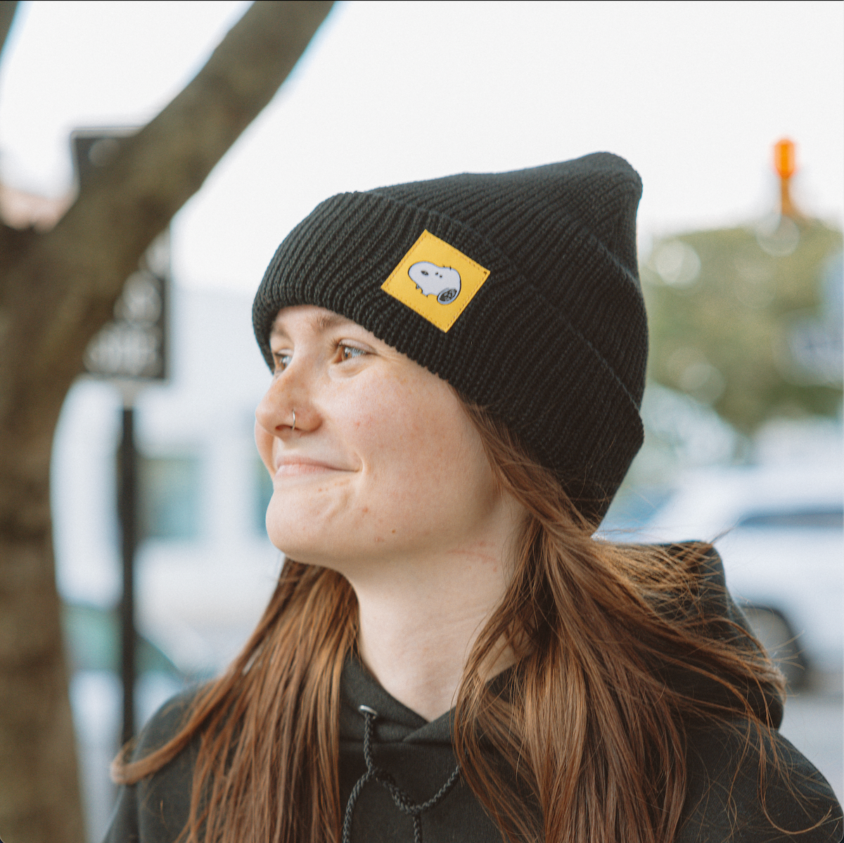 Snoopy Beanie, Black