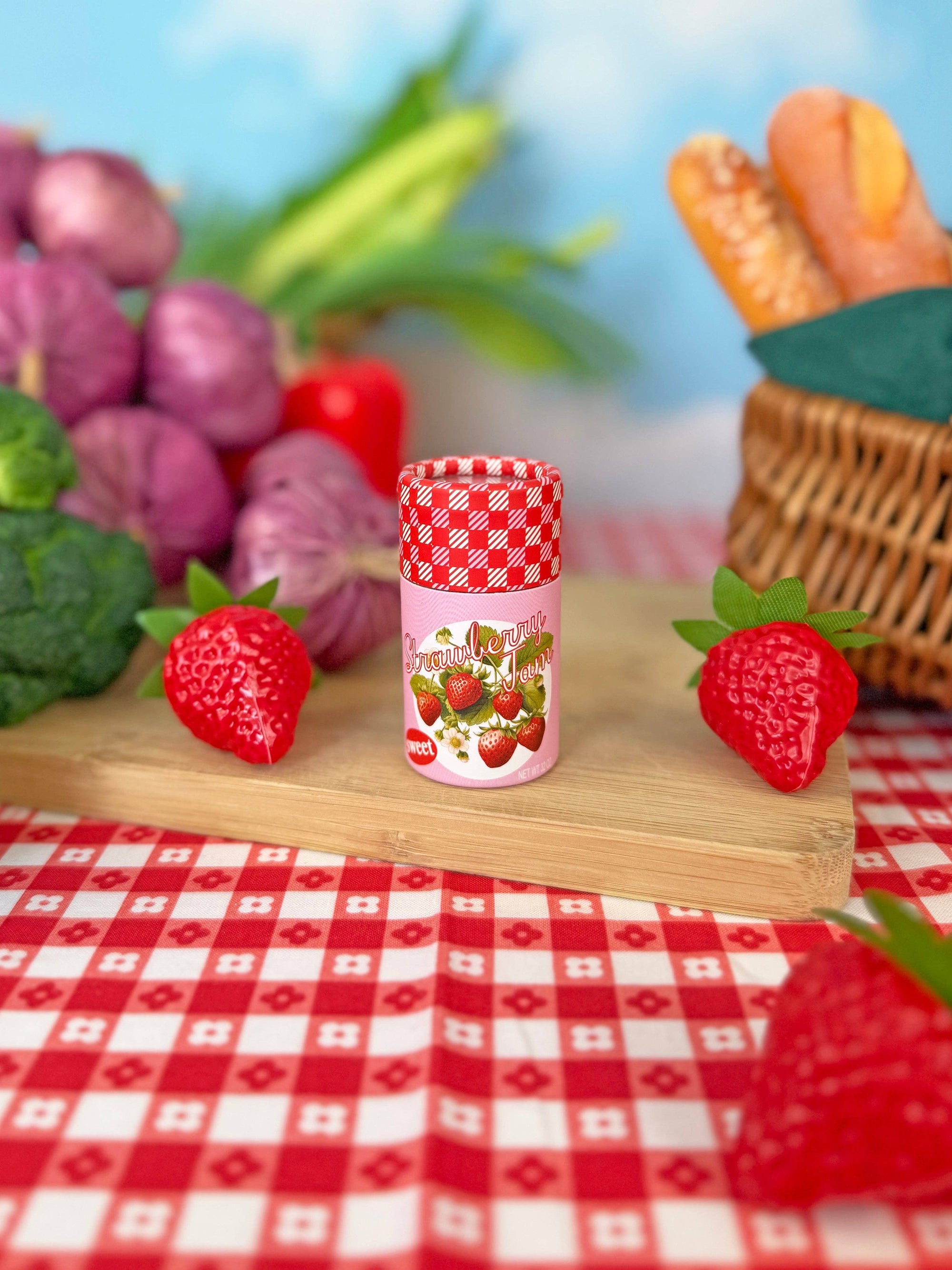 Strawberry Jam Match Jar