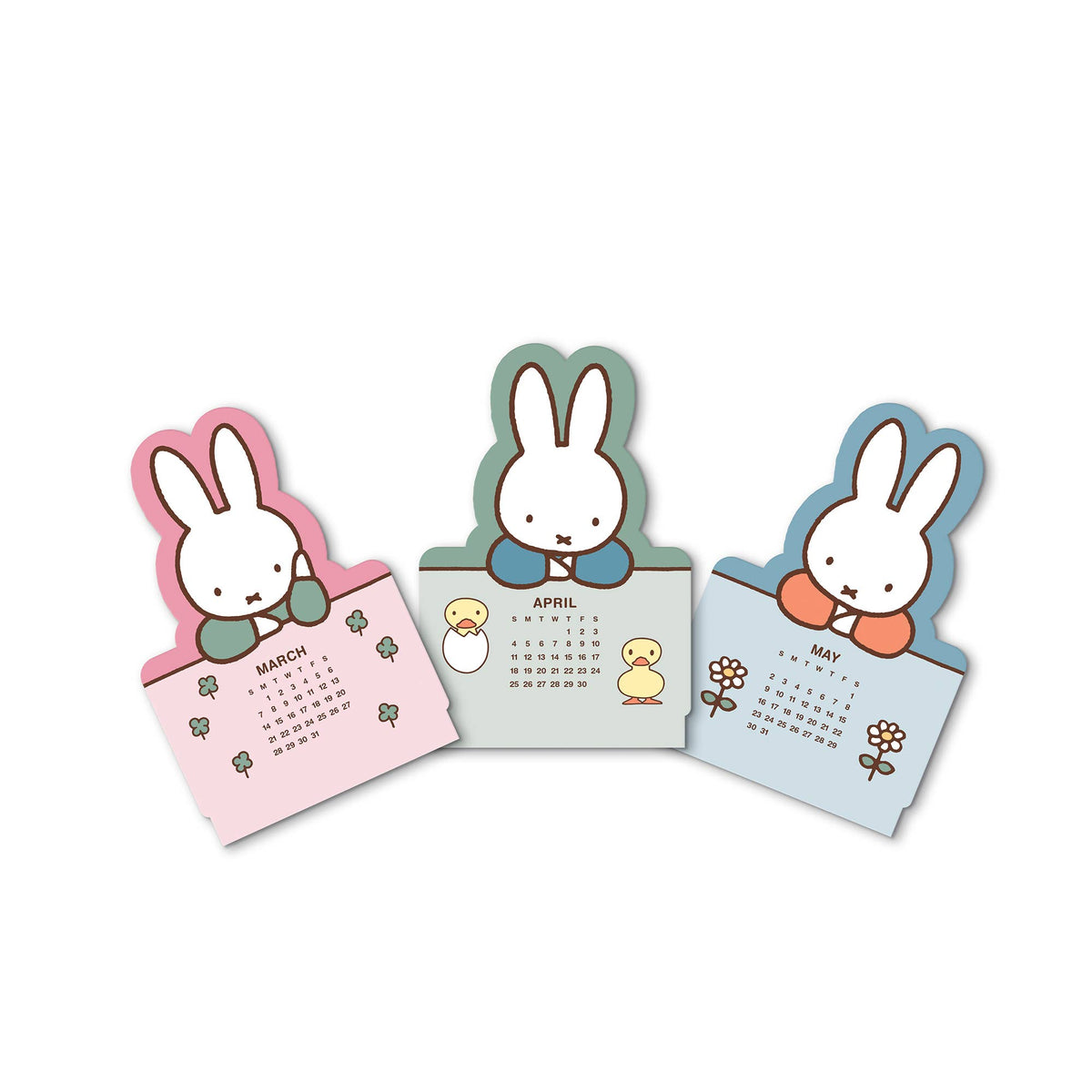 2027 Miffy A Year in Color  Mini Desk Calendar with Wood Stand