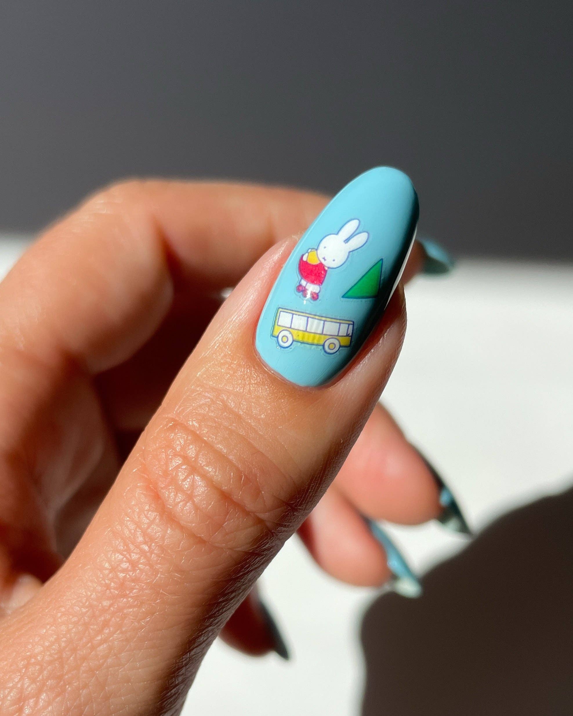 Nail Art Sticker, Miffy at School
