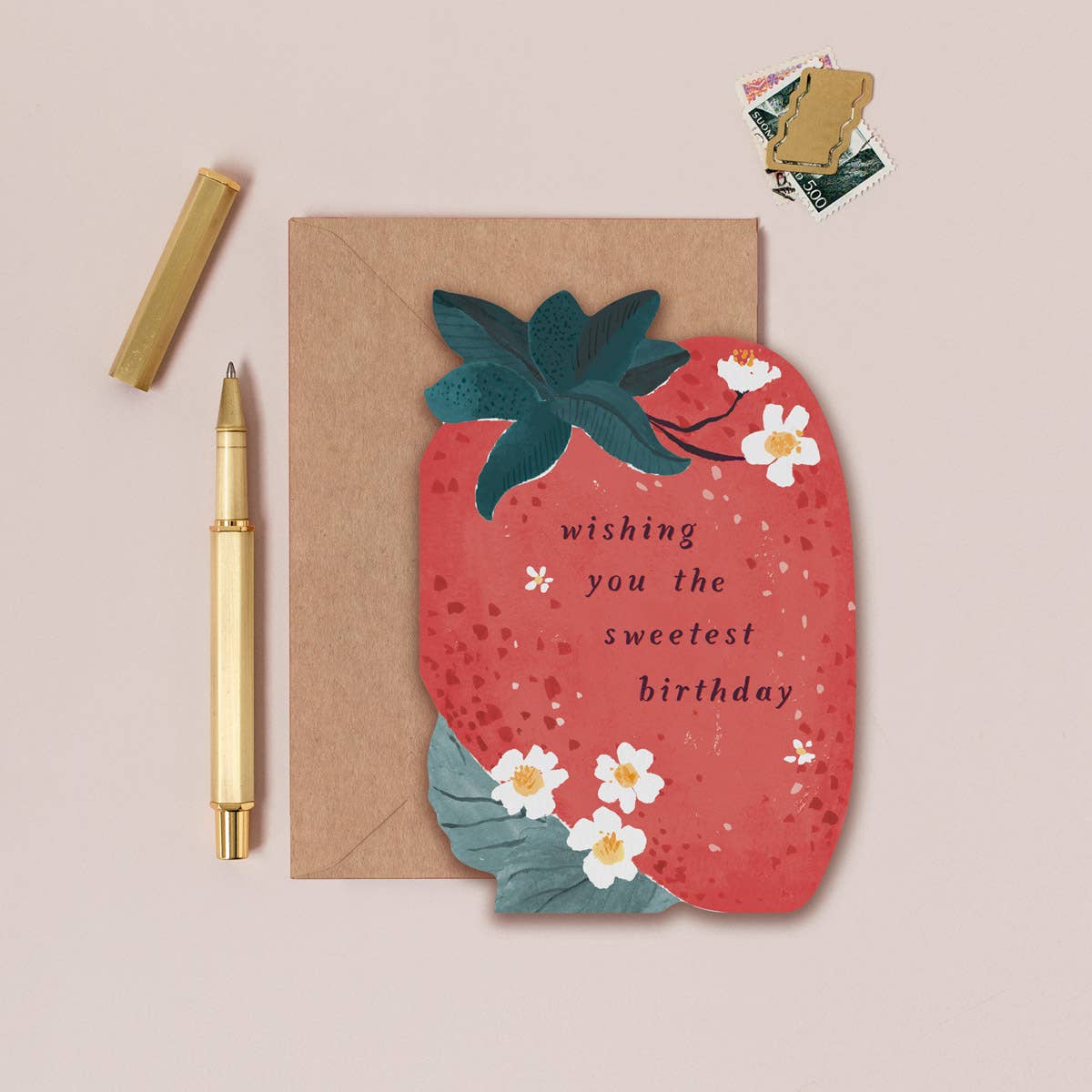 Sweet Strawberry Birthday Card