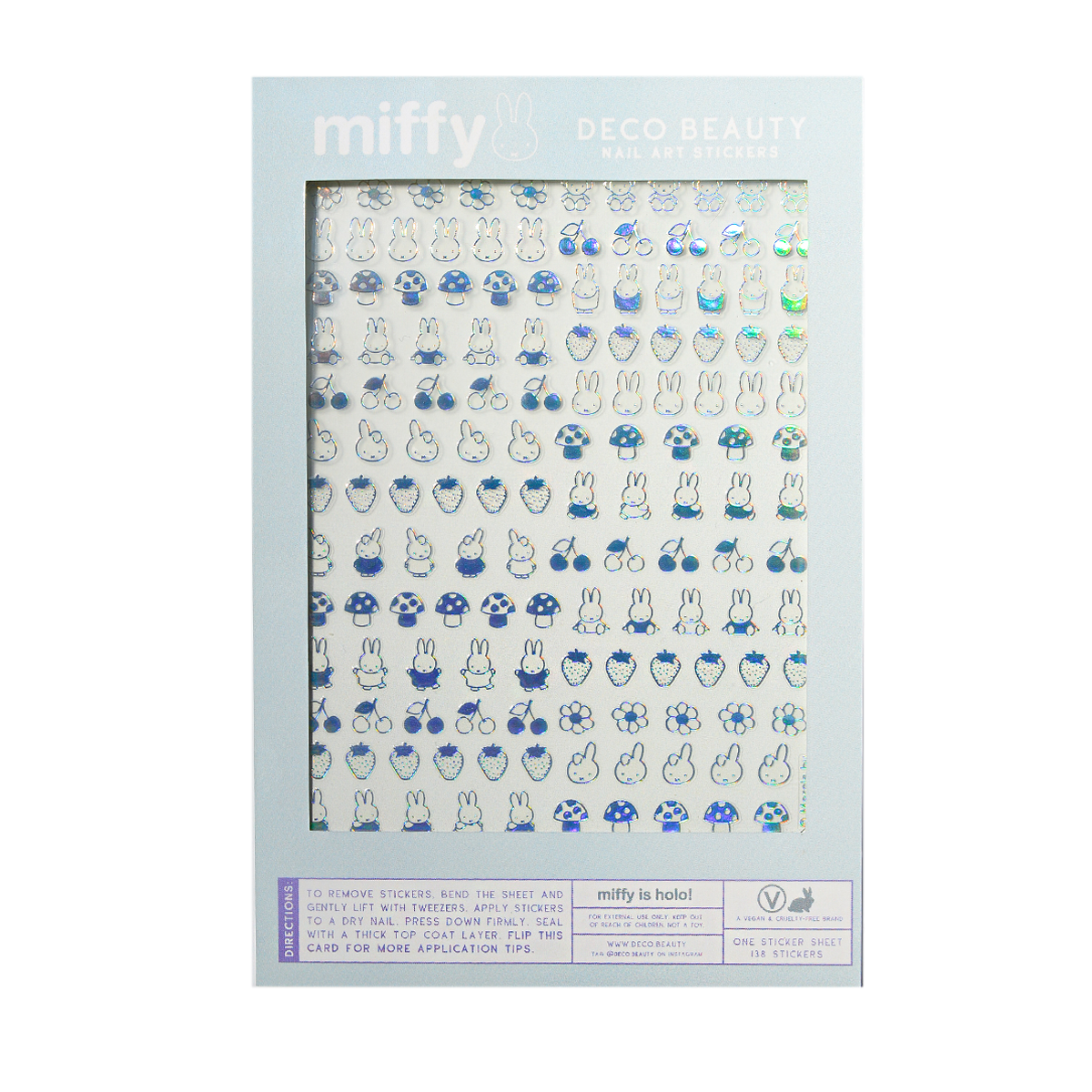 Nail Art Stickers, Miffy is Holo