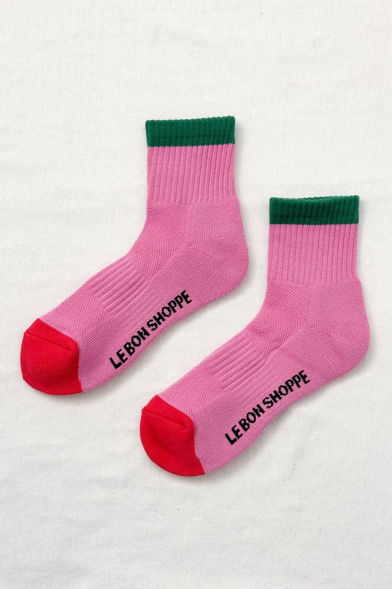 Color Block Girlfriend Socks, Yellow Blue