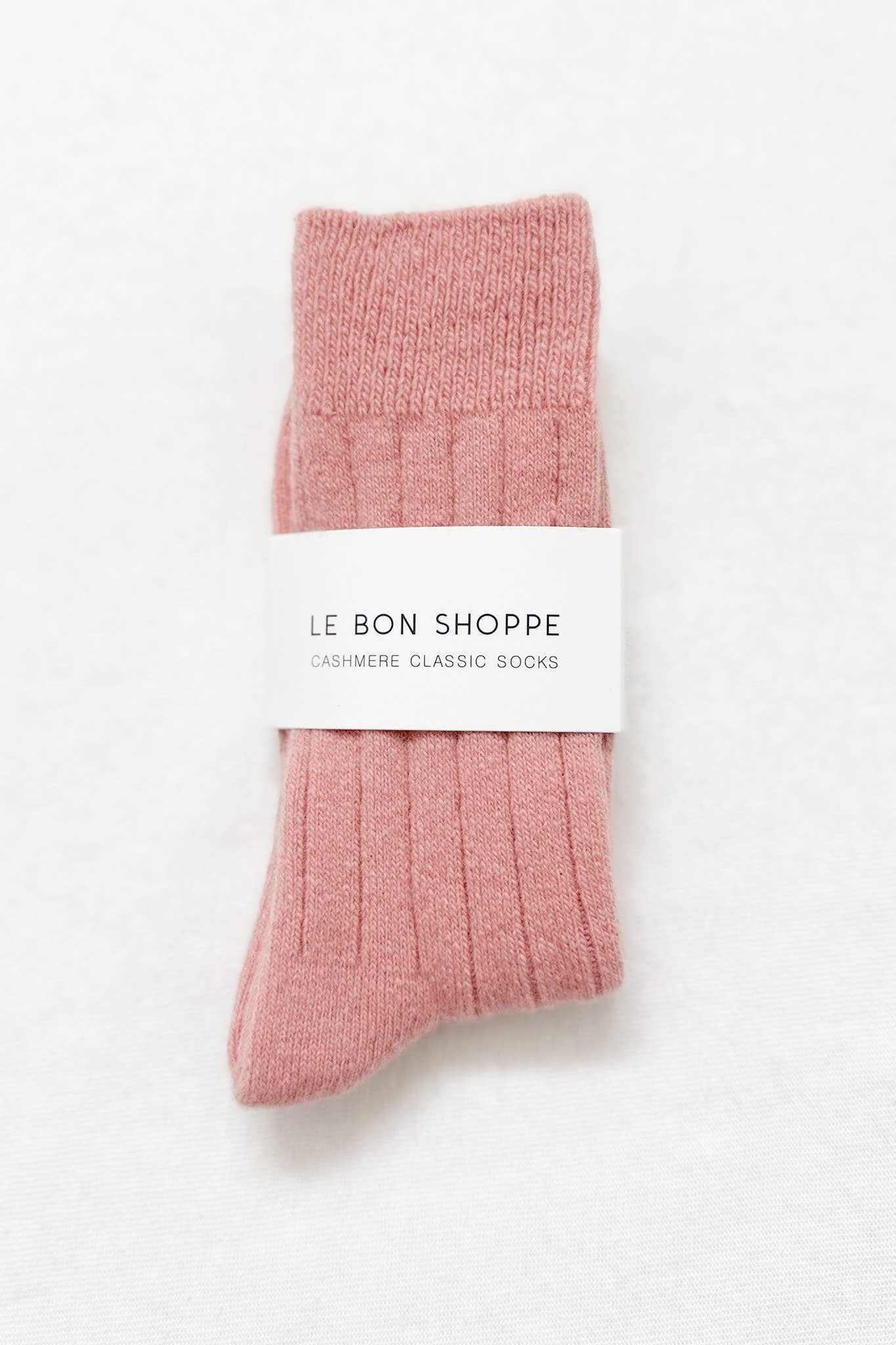 Classic Cashmere Socks, Rose Petal