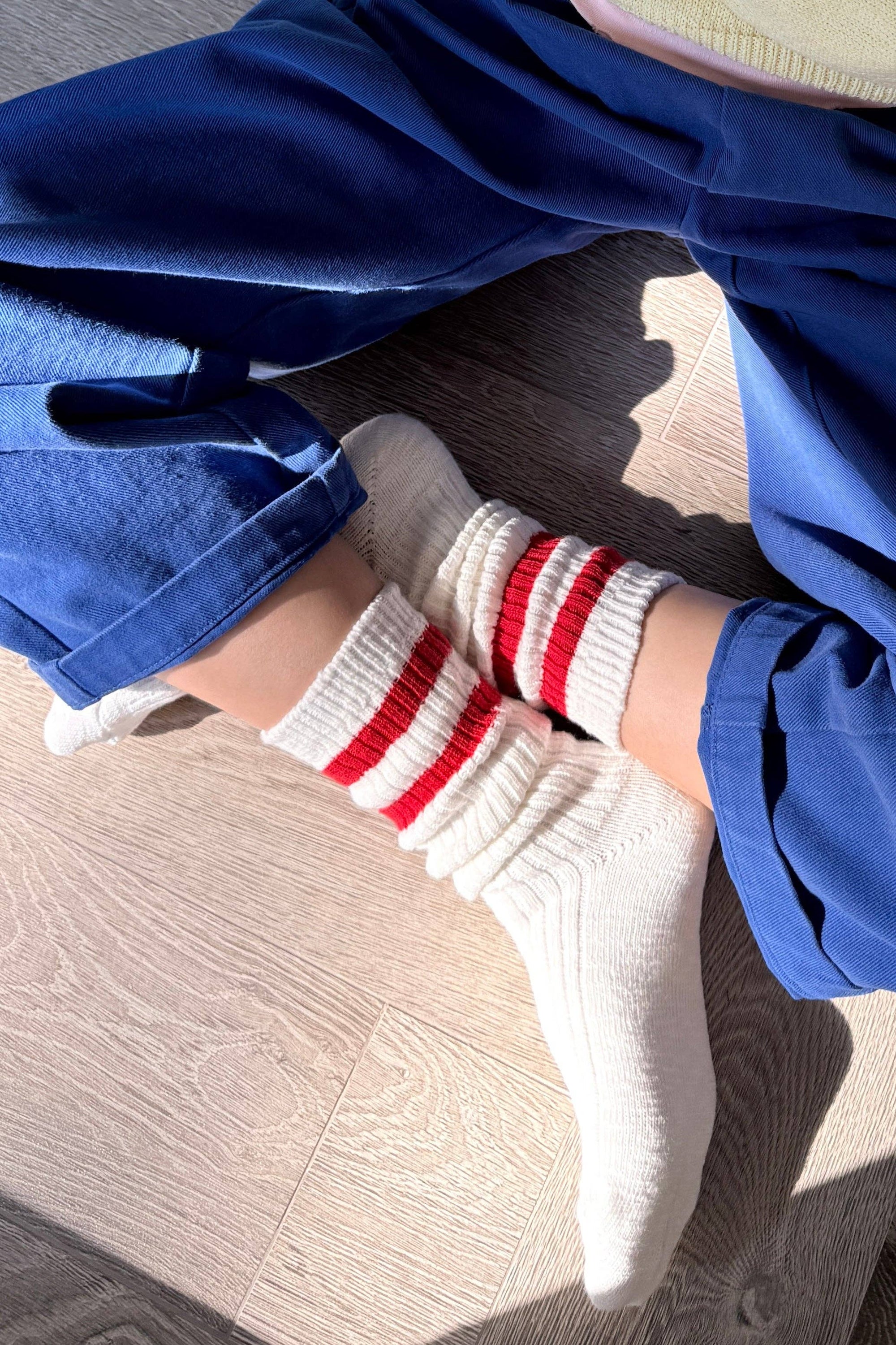 Cottage Varsity Socks, Green Varsity