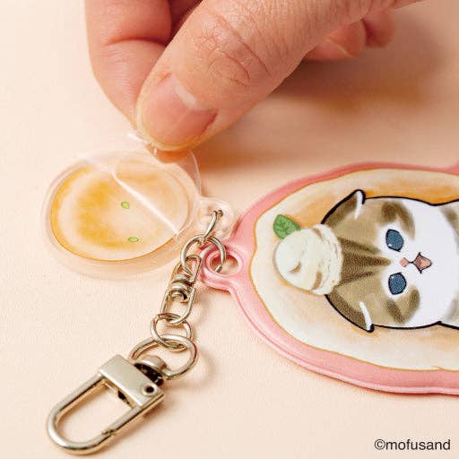 Mofusand Photo Card Multi Keyring, Bread