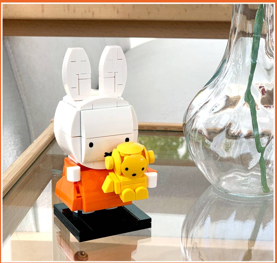 Miffy Brick Figure with Teddy