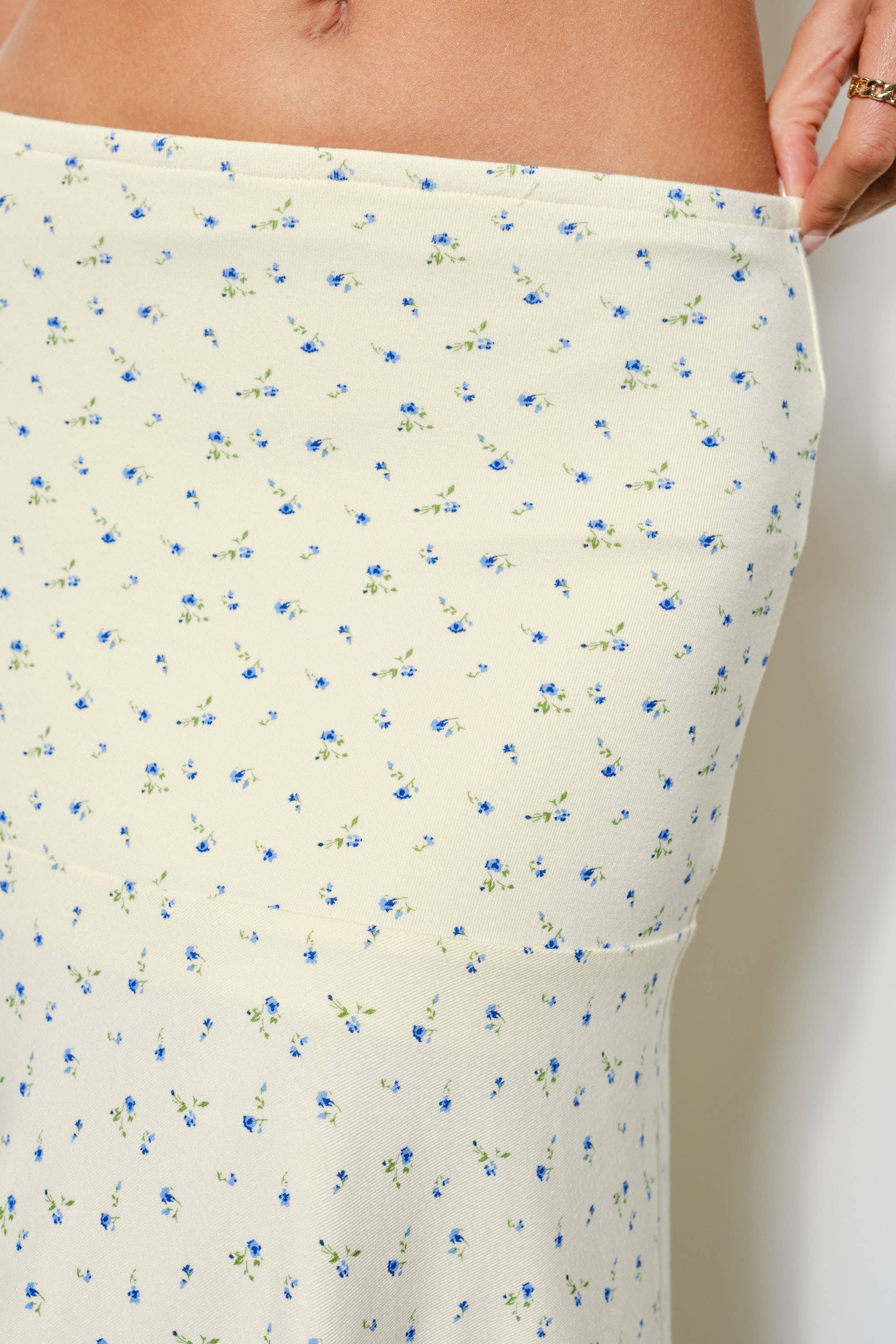 High Low Midi, Yellow Floral