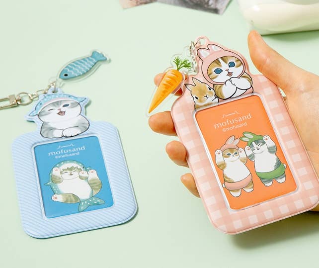Mofusand Photo Card Multi Keyring, Rabbit