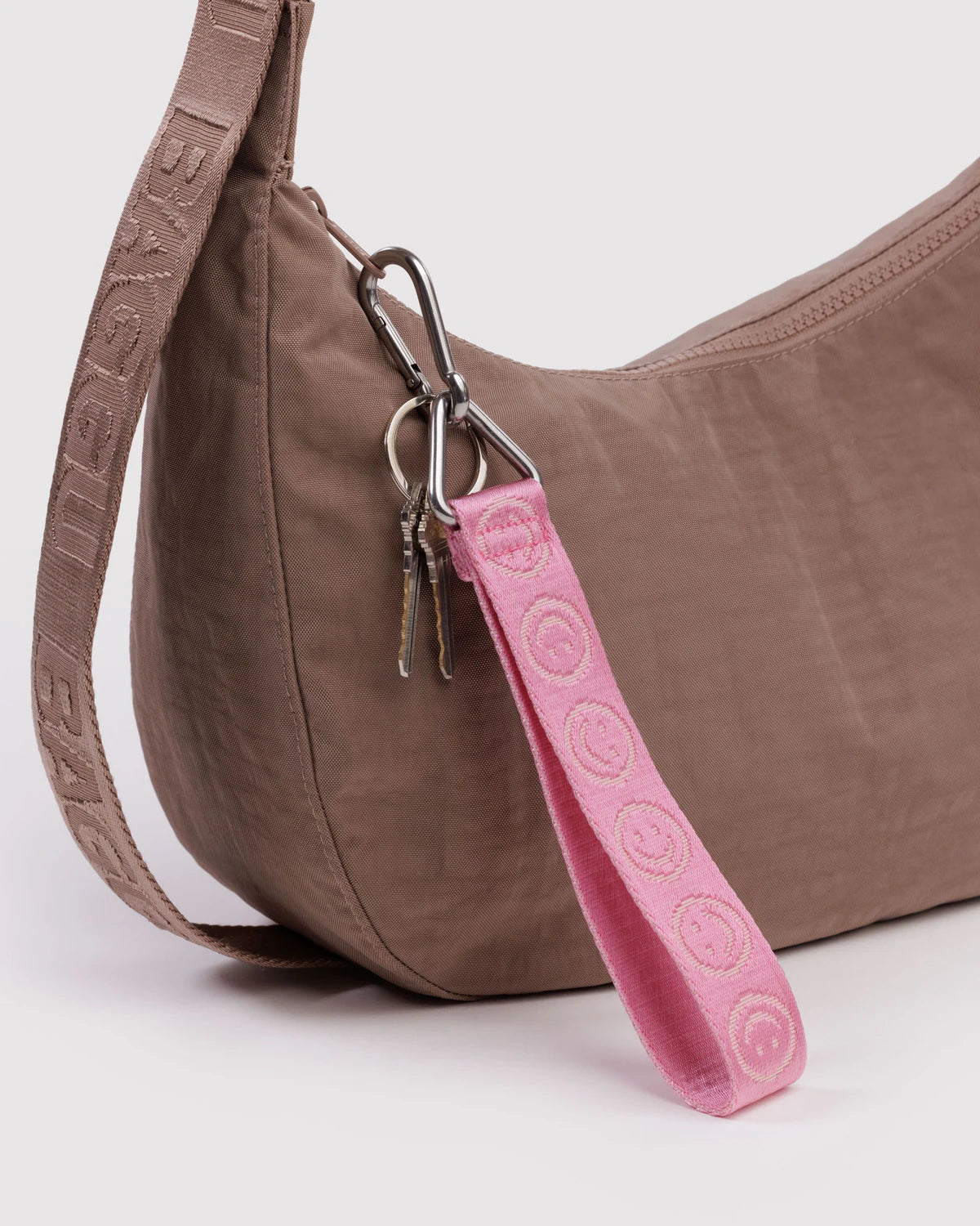 Logo Keychain, Pink Happy