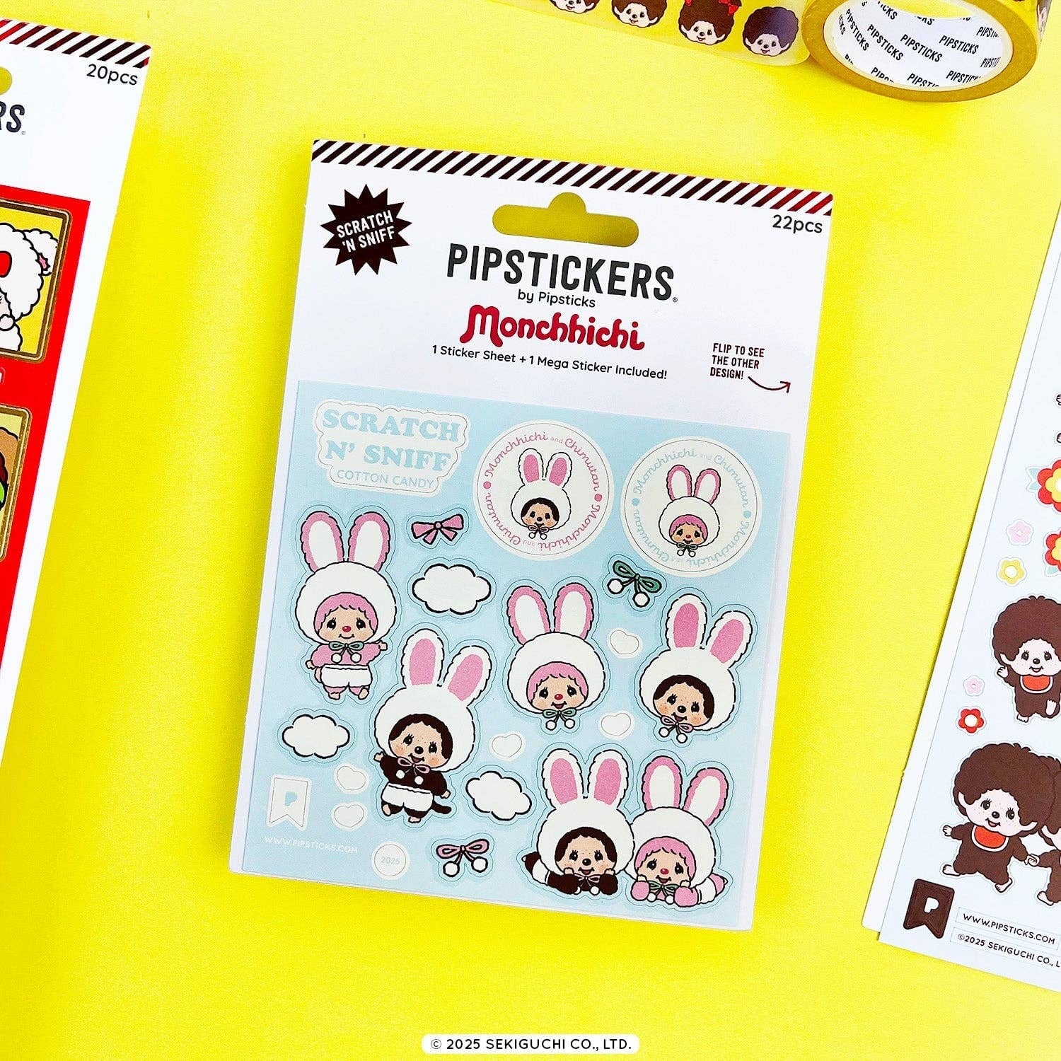 Monchhichi & Chimutan Cotton Candy Scratch 'n Sniff