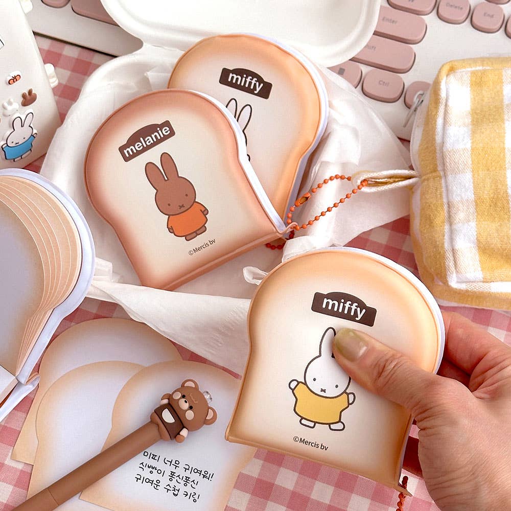 Miffy Toast-Shaped Memo Keyring