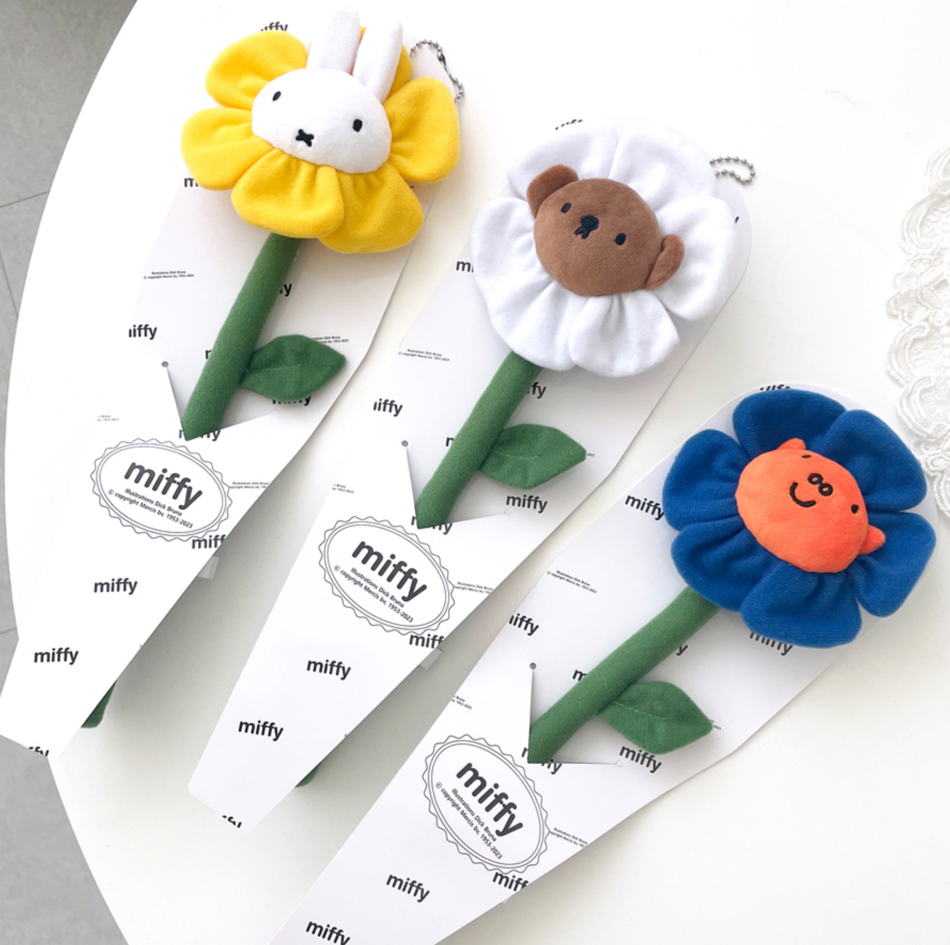 Miffy Fabric Flower, Poppy Pig