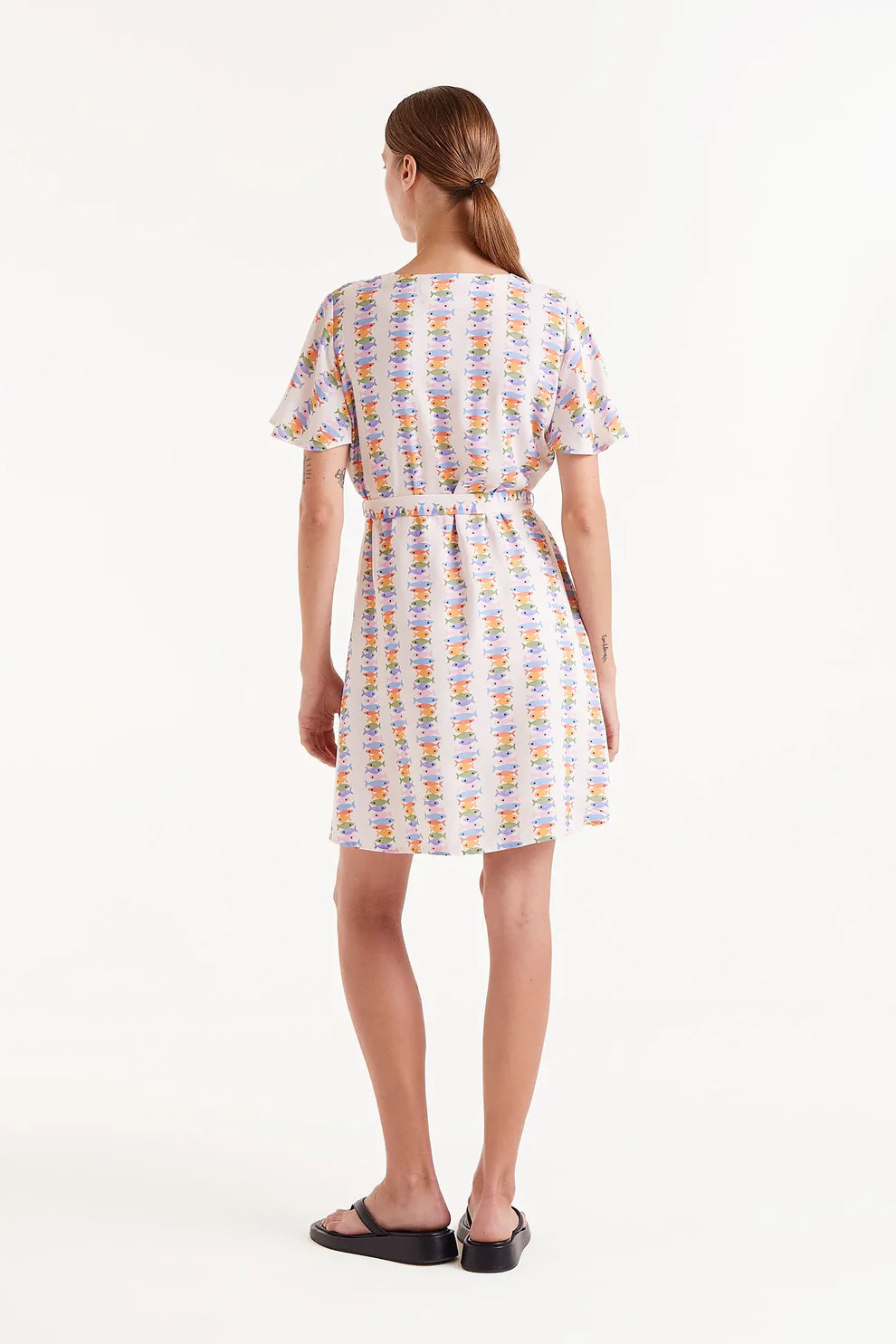 Mini Dress, Multicolored Fish