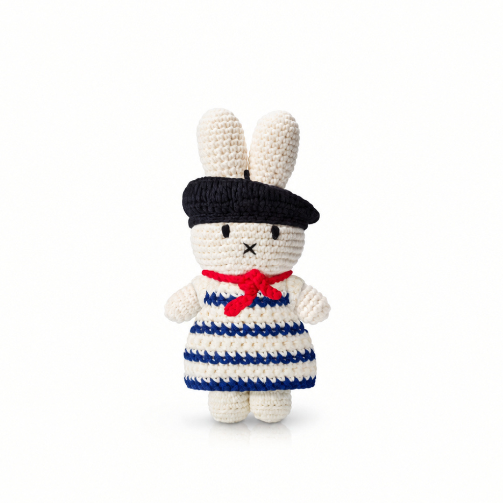 Miffy Knit Doll, French Dress