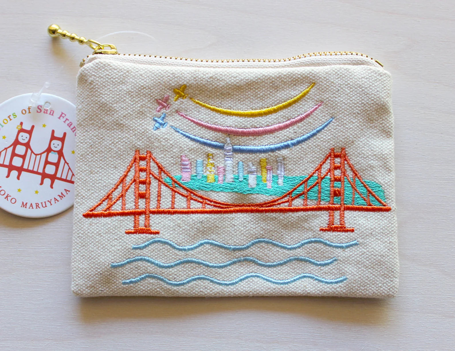 Blue Angels Embroidered Coin Purse