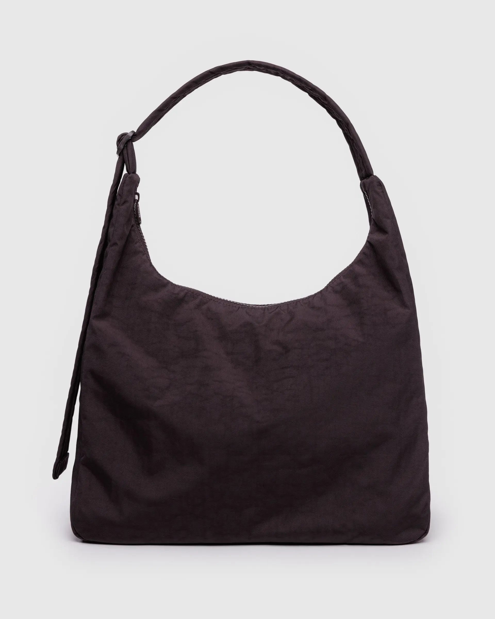 Nylon Shoulder Bag, Chocolate Plum