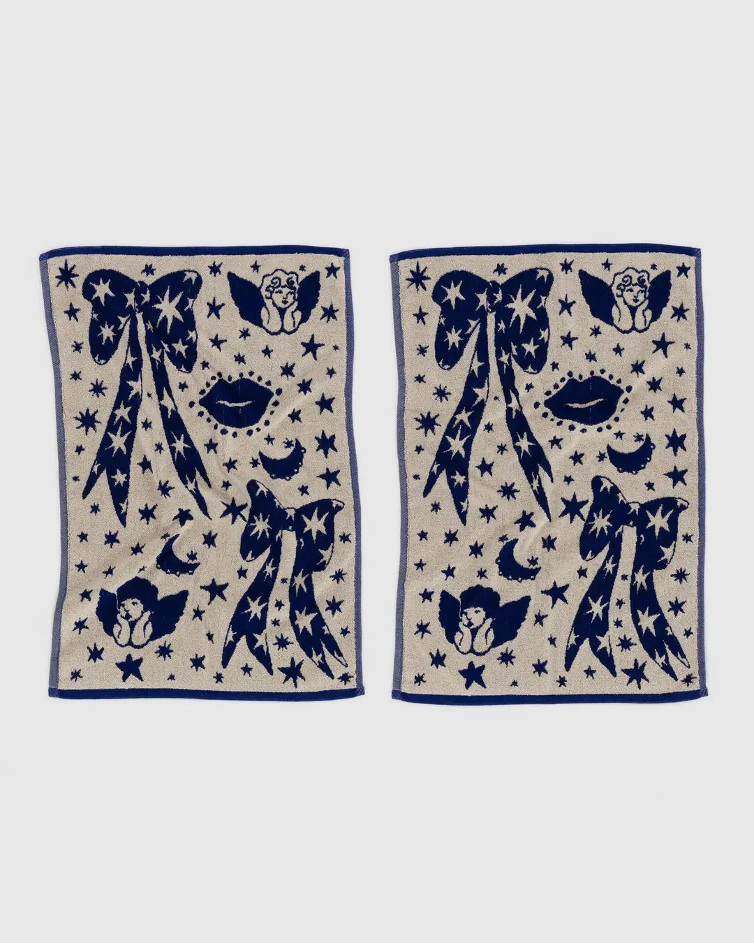 Hand Towel, Cherub Bows, Set of 2