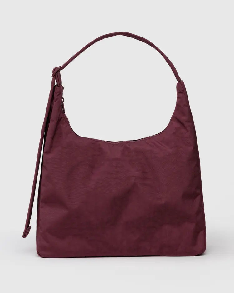 Nylon Shoulder Bag, Mahogany