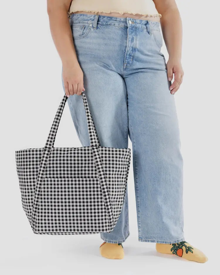 Cloud Bag, Black and White Gingham