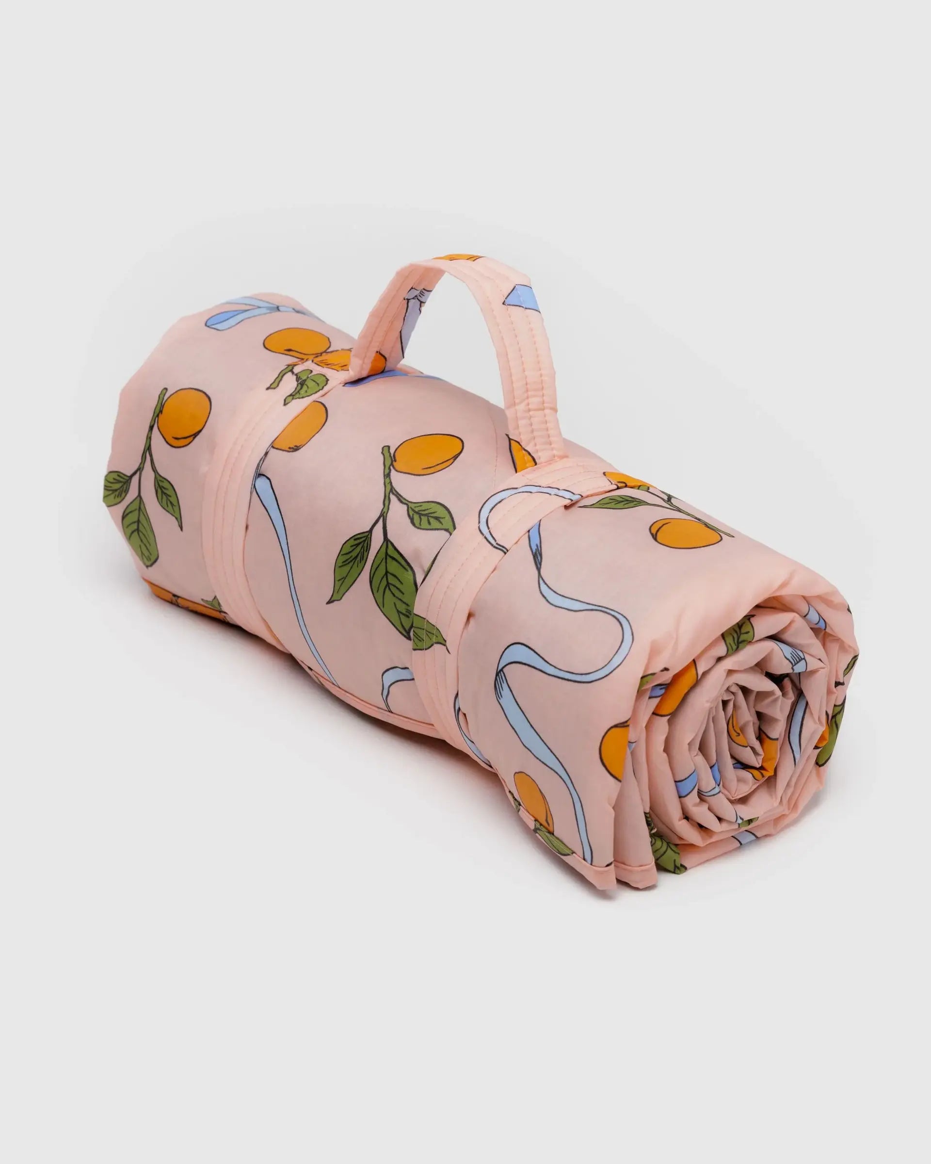 Puffy Picnic Blanket, Apricots & Ribbons