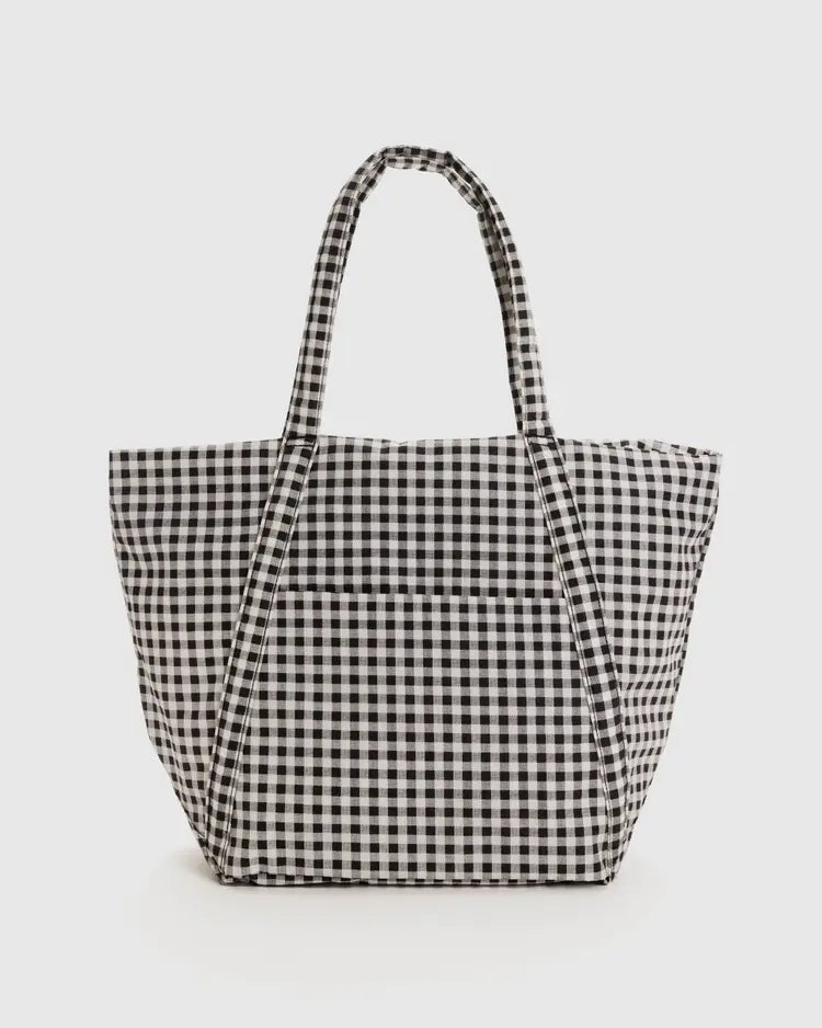 Cloud Bag, Black and White Gingham