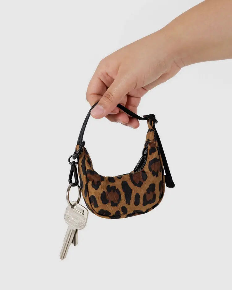 Crescent Bag Charm, Leopard