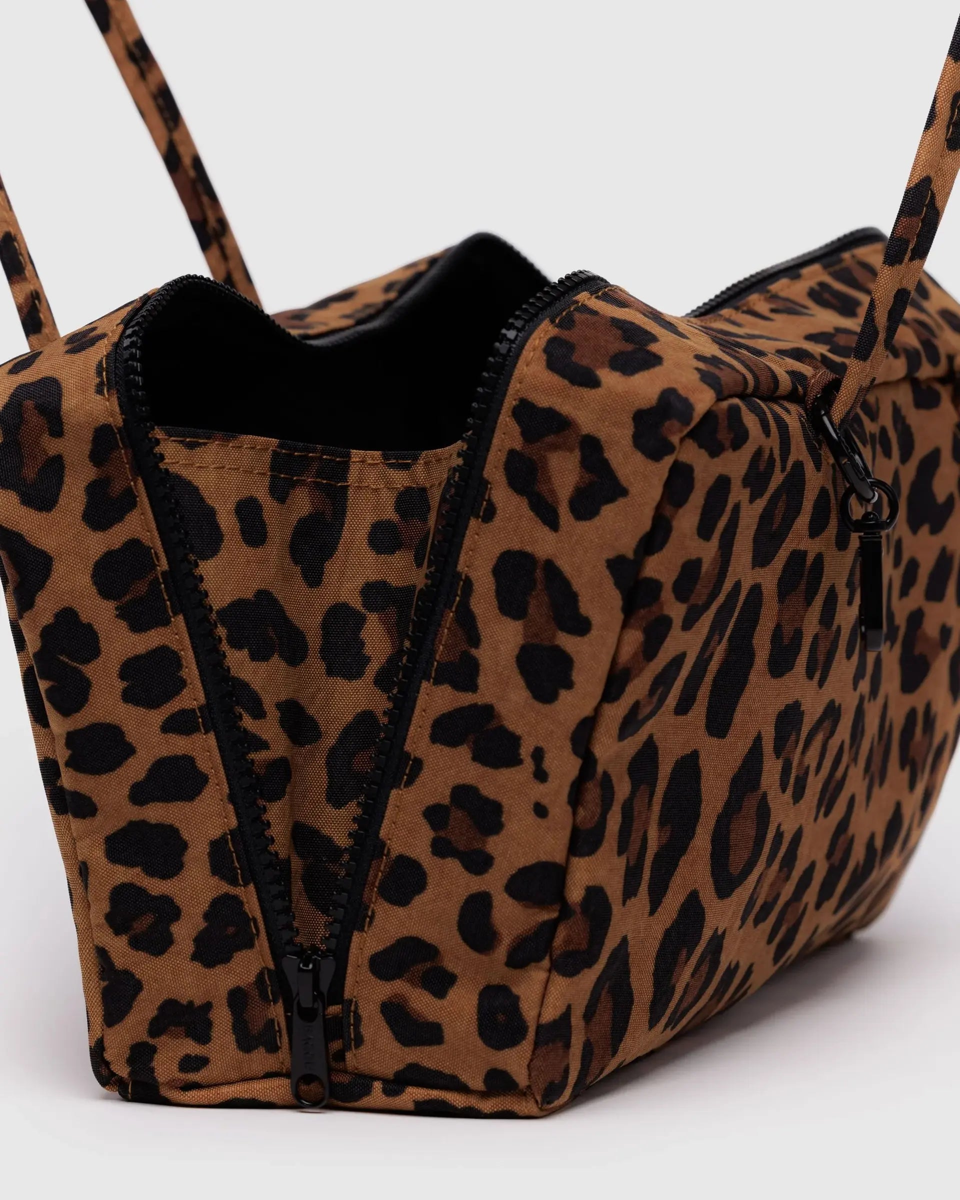 Nylon Bowler Bag, Leopard