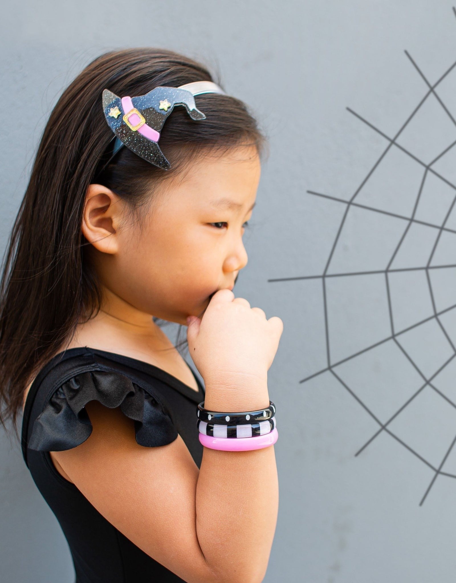 Witch Hat Black Glitter Headband