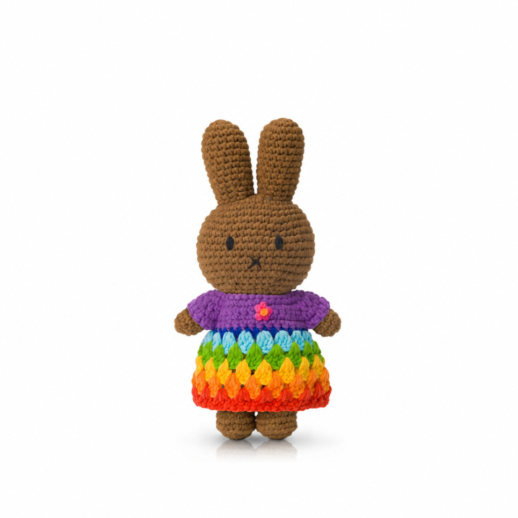 Melanie Knit Doll, Rainbow