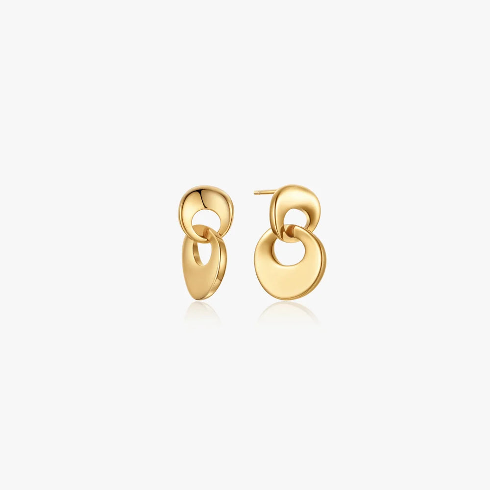 Molly Intertwined Earrings, Gold