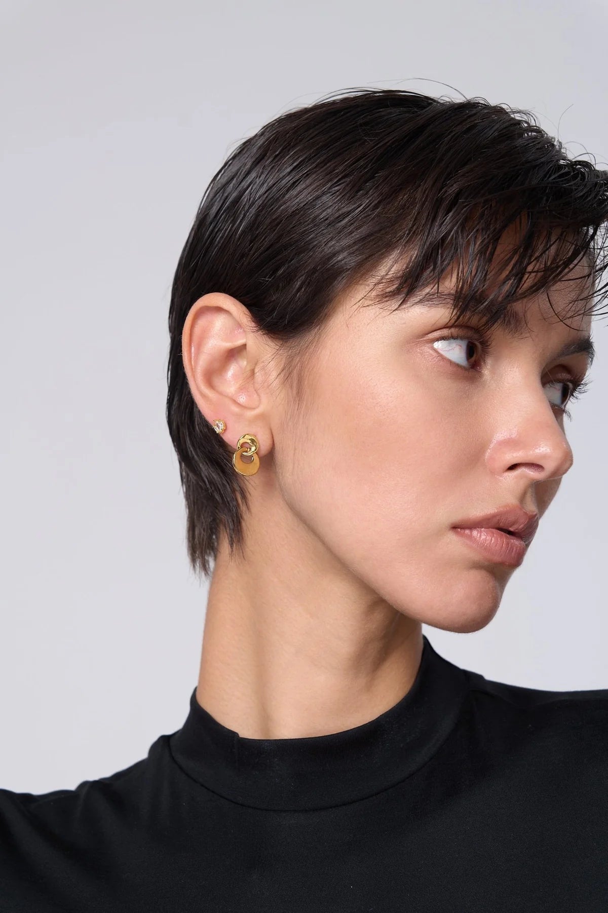 Molly Intertwined Earrings, Silver