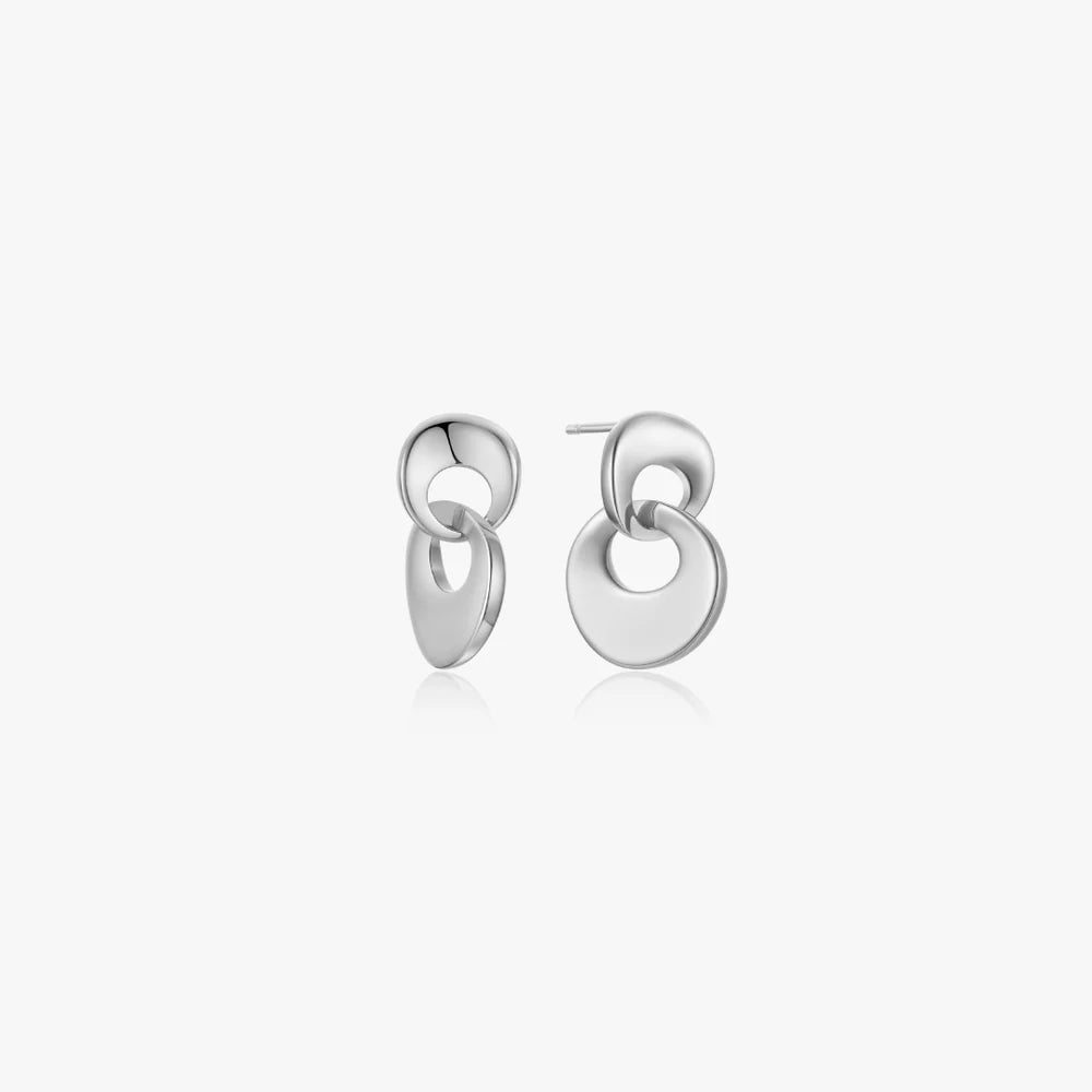 Molly Intertwined Earrings, Silver