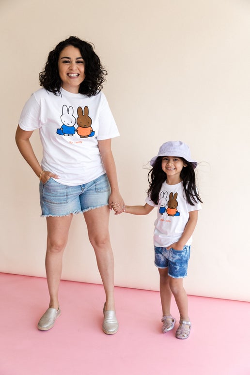 Miffy & Melanie Adult T-shirt, White