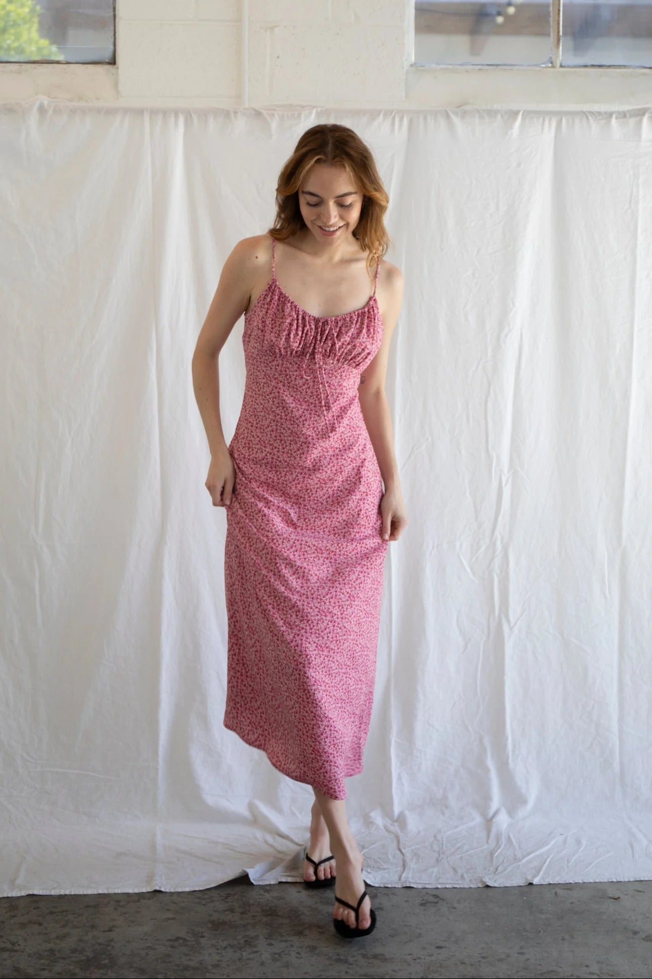 Floral Dress, Pink