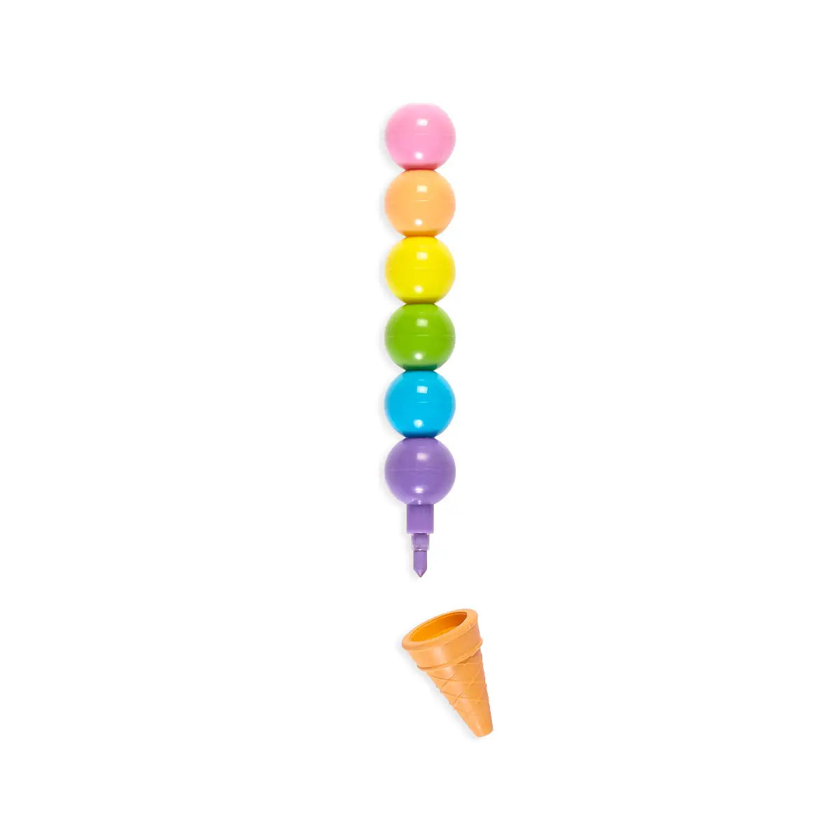 Rainbow Scoops Stackable Crayon