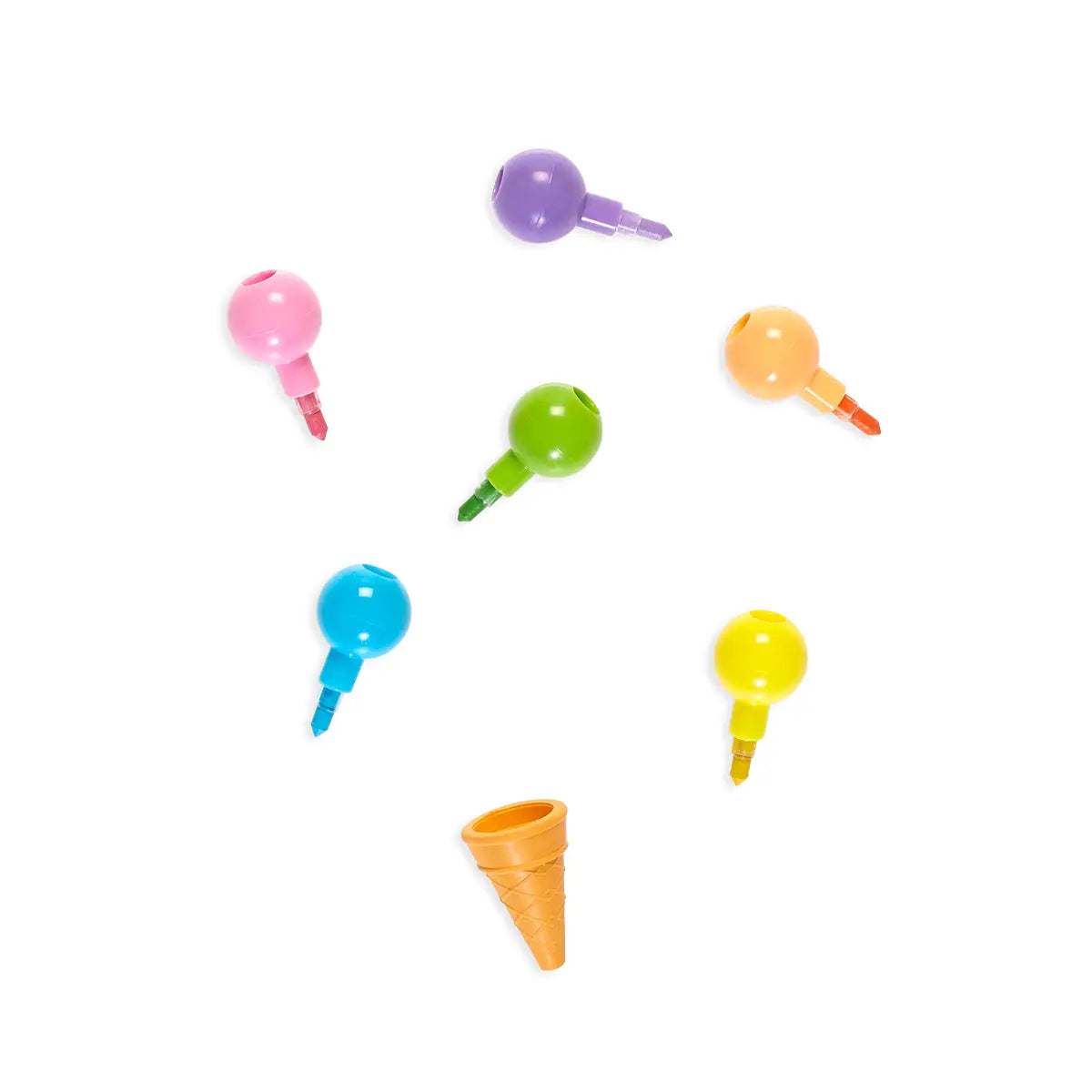 Rainbow Scoops Stackable Crayon