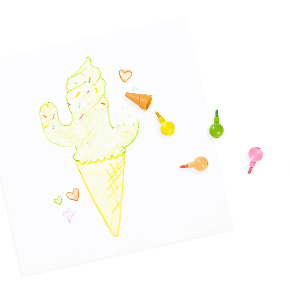 Rainbow Scoops Stackable Crayon