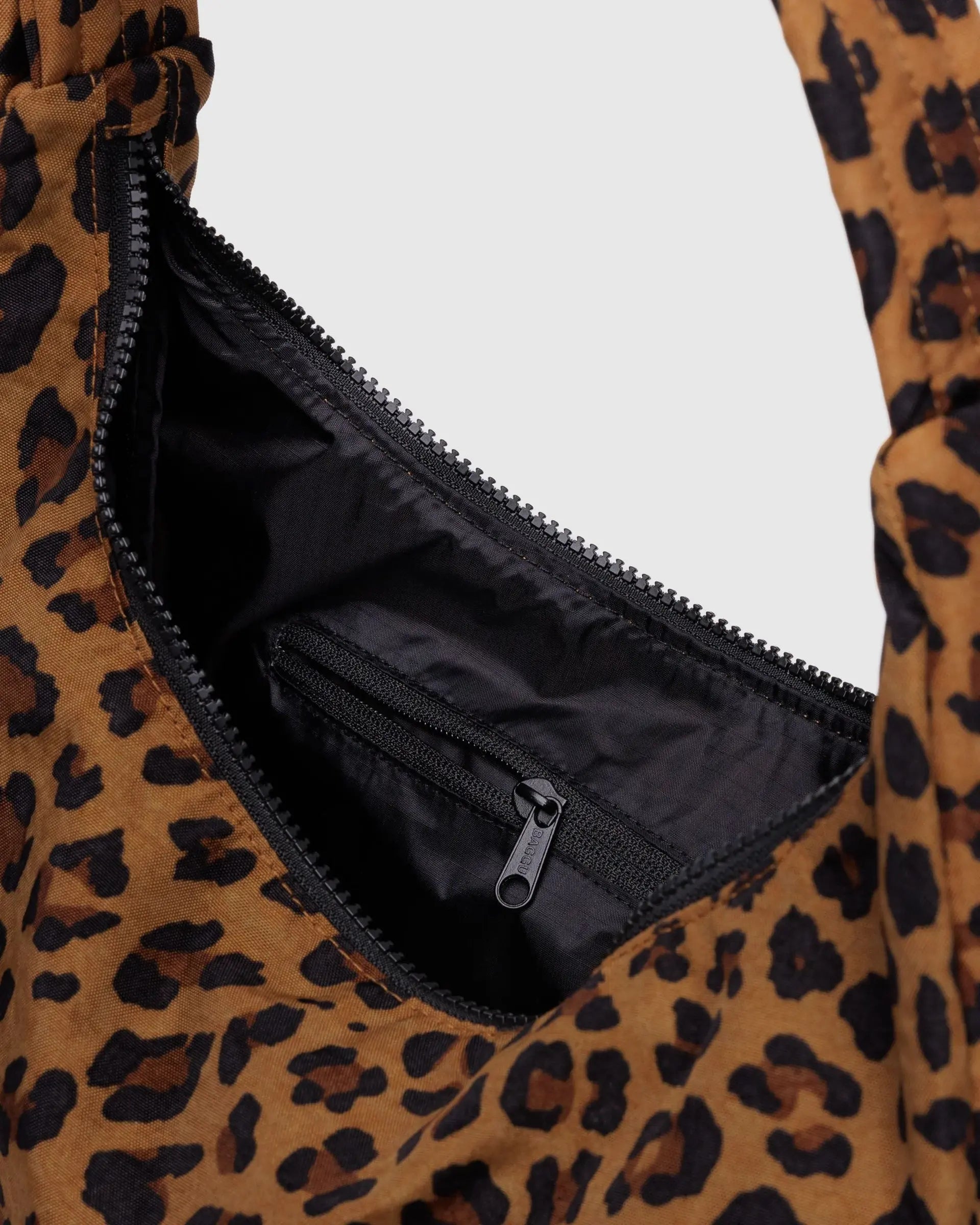 Nylon Shoulder Bag, Leopard